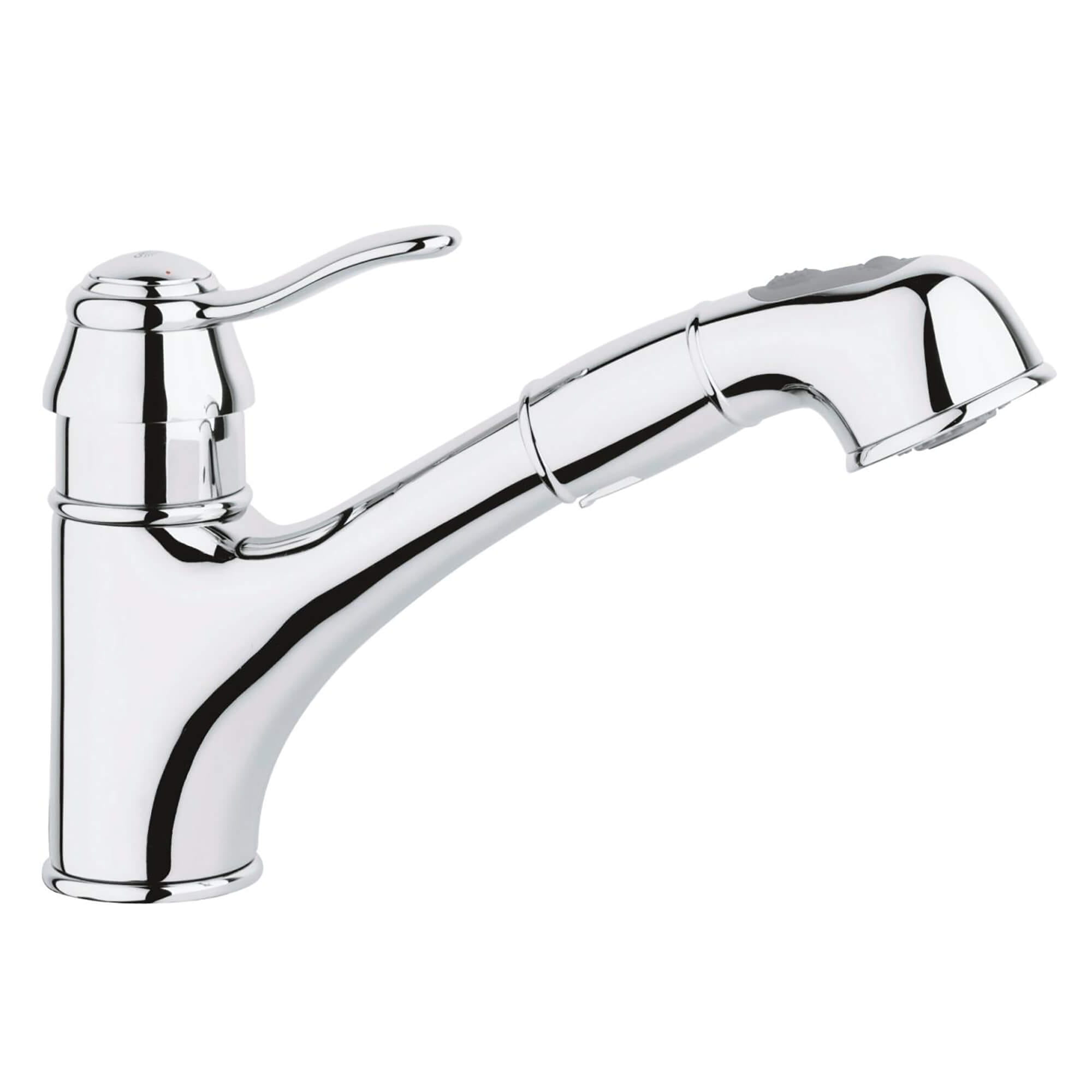 SingleHandle PullOut Kitchen Faucet Dual Spray 1.75 GPM